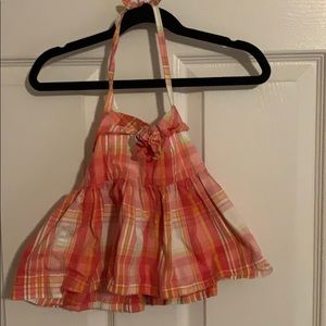Janie and jack plaid halter top